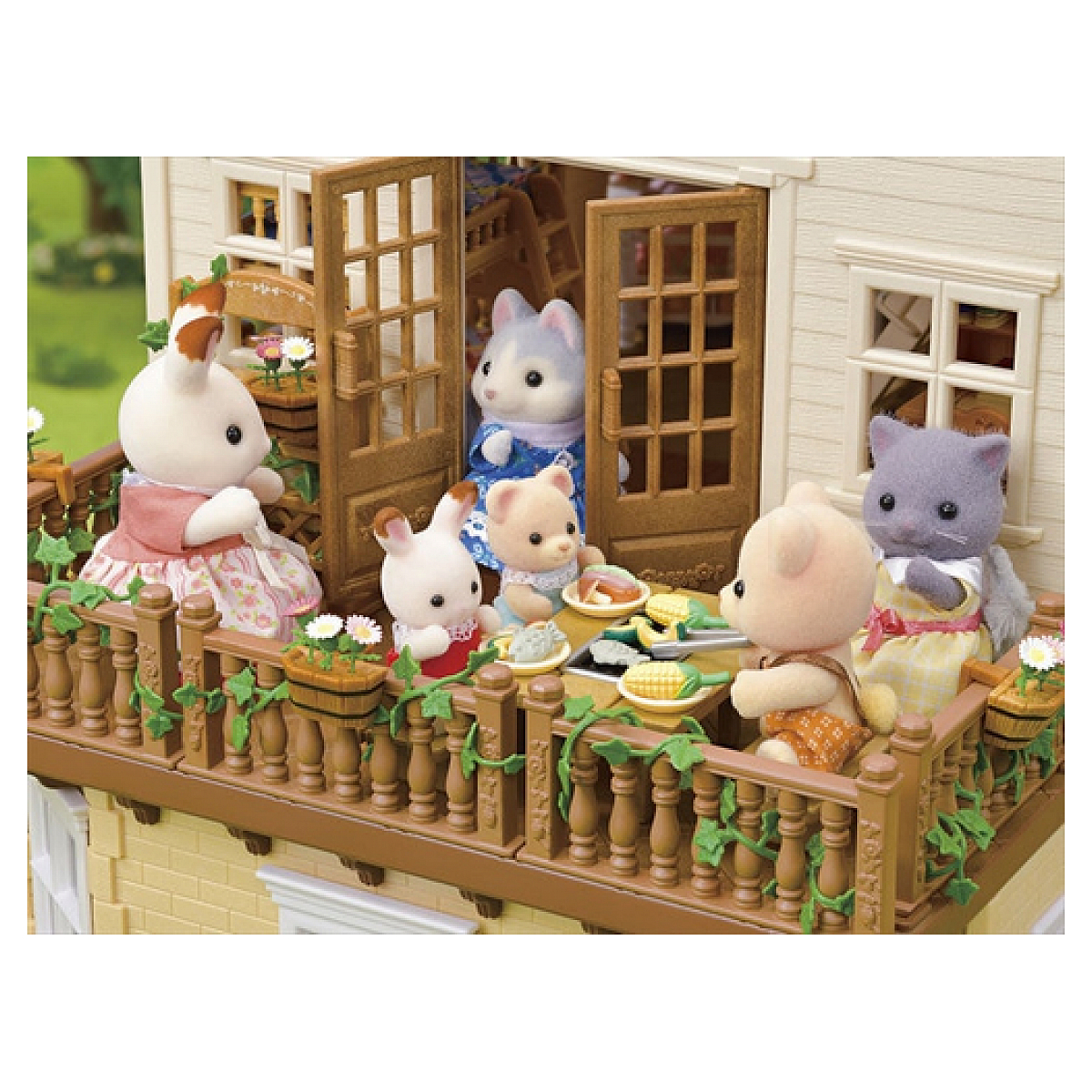 L5708 La grande maison eclairee et sa piece secrete couleur unique, SYLVANIAN FAMILIES