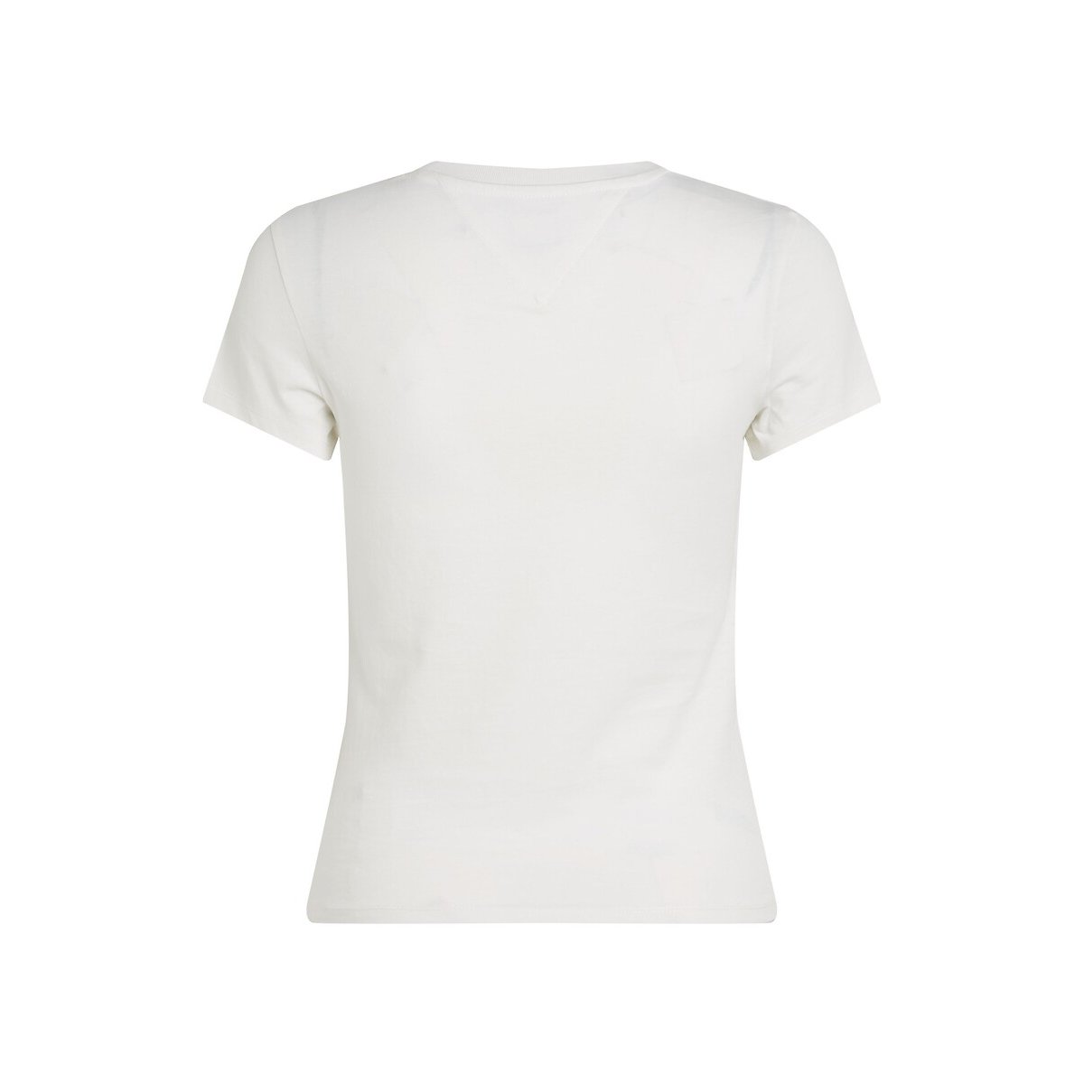 Crew Neck T-Shirt with Short Sleeves ecru , TOMMY JEANS
