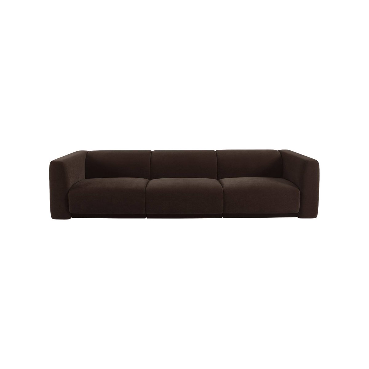 Canapé 4 places tissu KOSMO marron, SWEEEK
