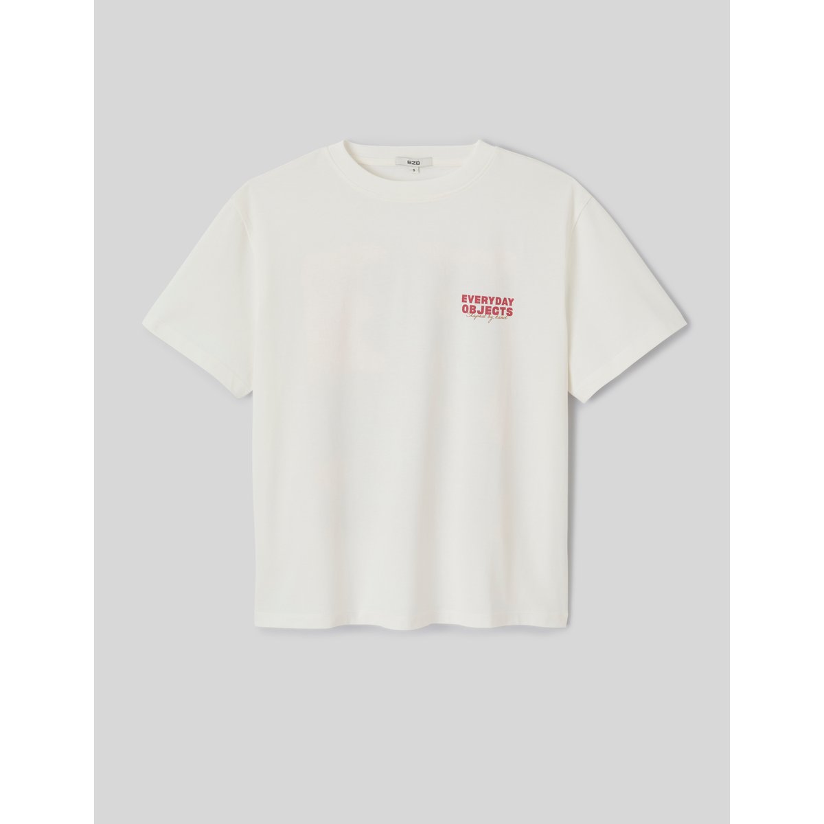 T-shirt imprimé devant / dos blanc écru, BZB