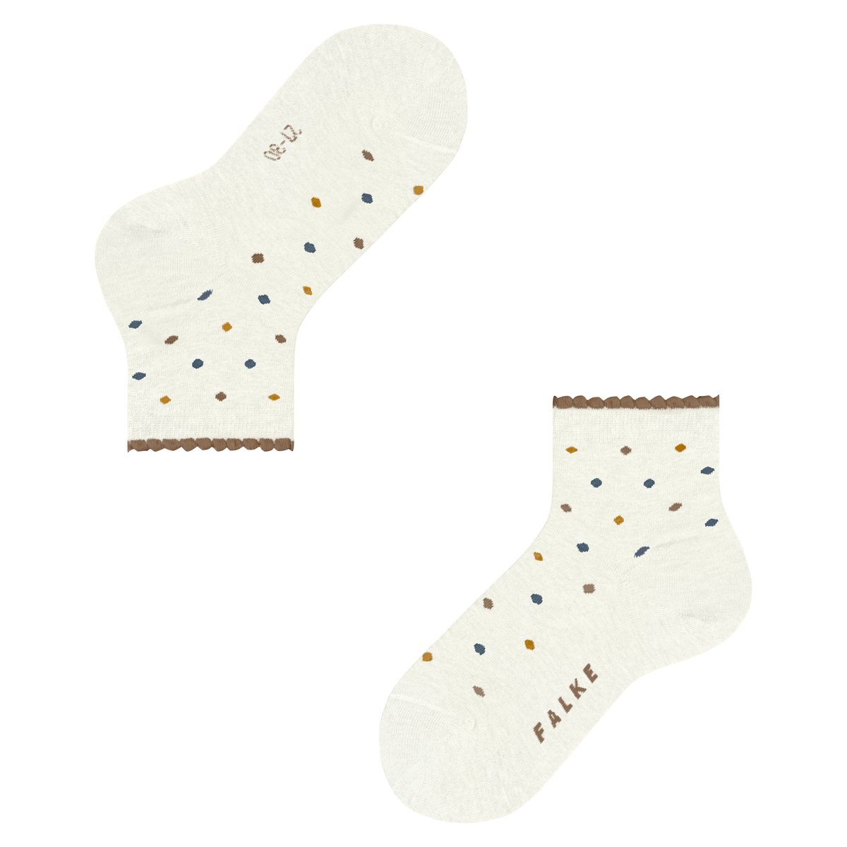 Chaussettes courtes Multidot blanc, FALKE