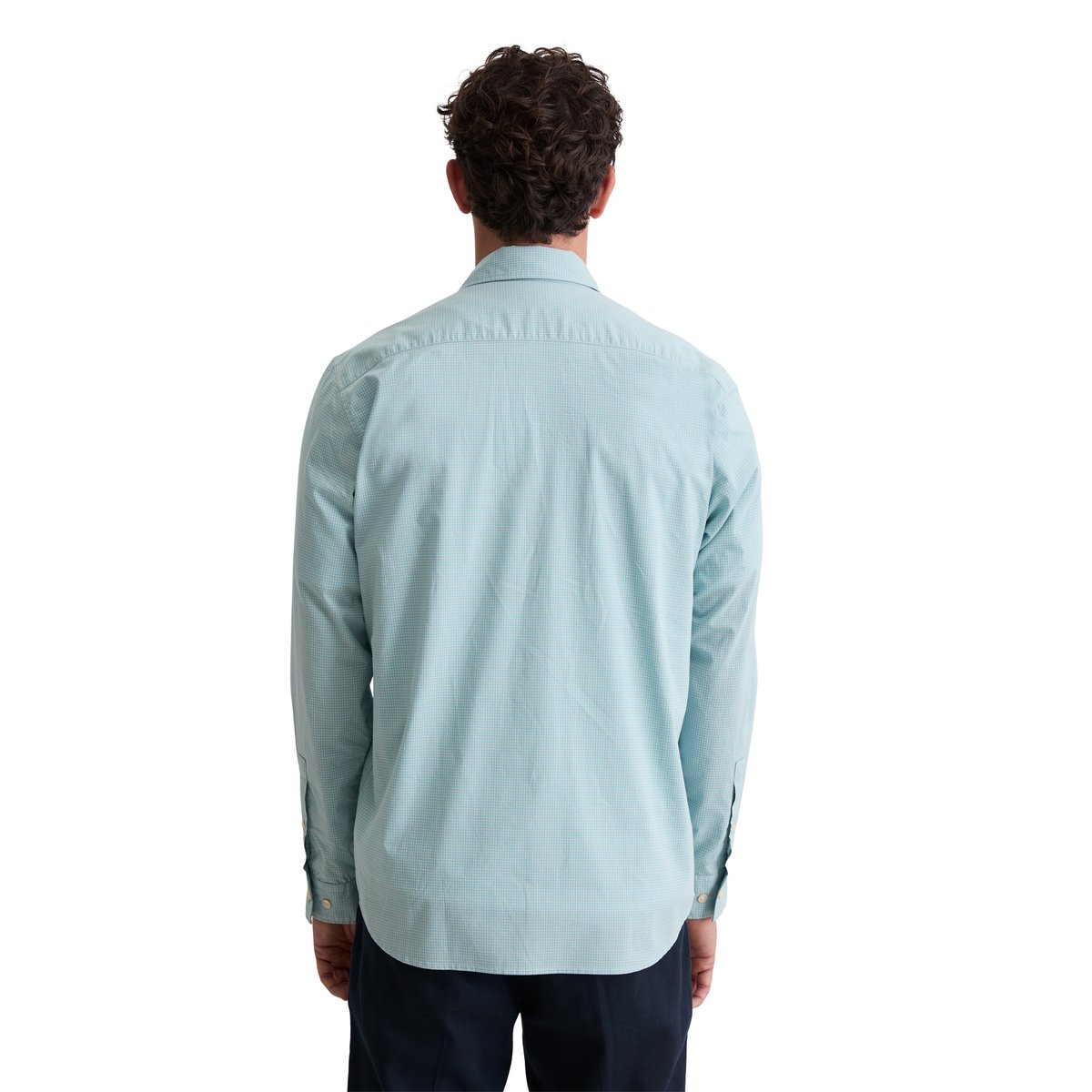 Chemise regular en carreaux vichy bleu clair, MARC O'POLO