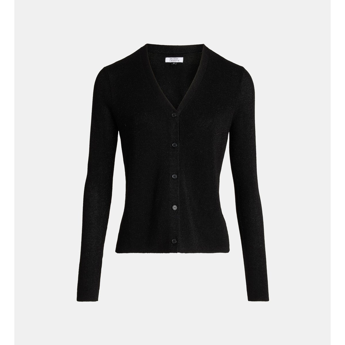 Gilet faya g lu fil textile brillants noir, GALERIES LAFAYETTE