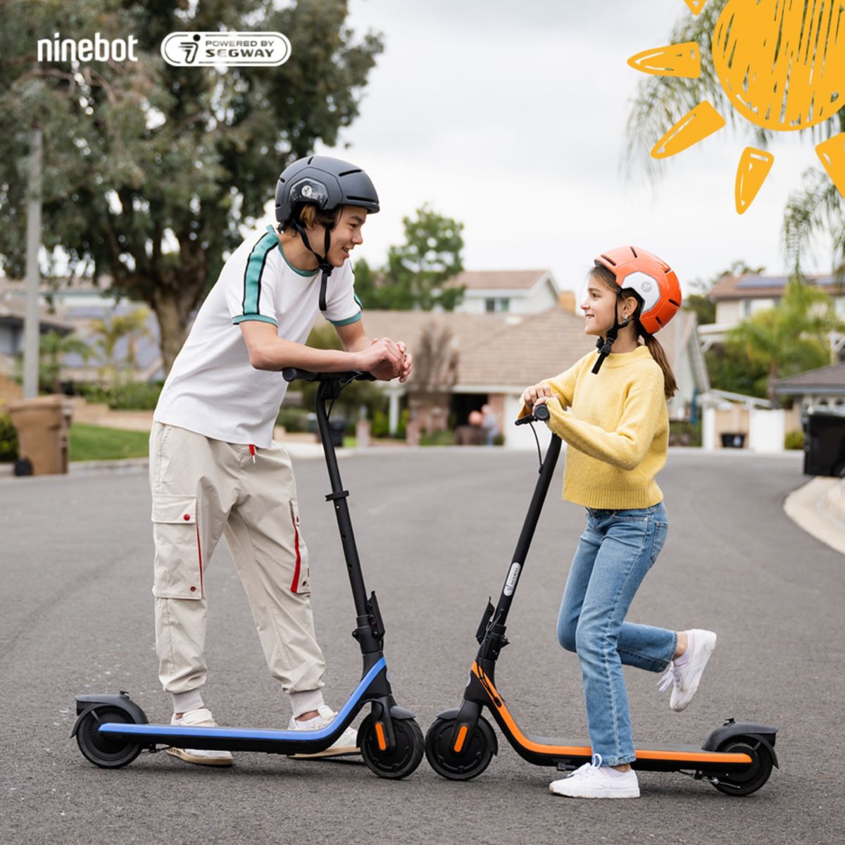 Trottinette électrique enfant C2 Pro E bleu, NINEBOT