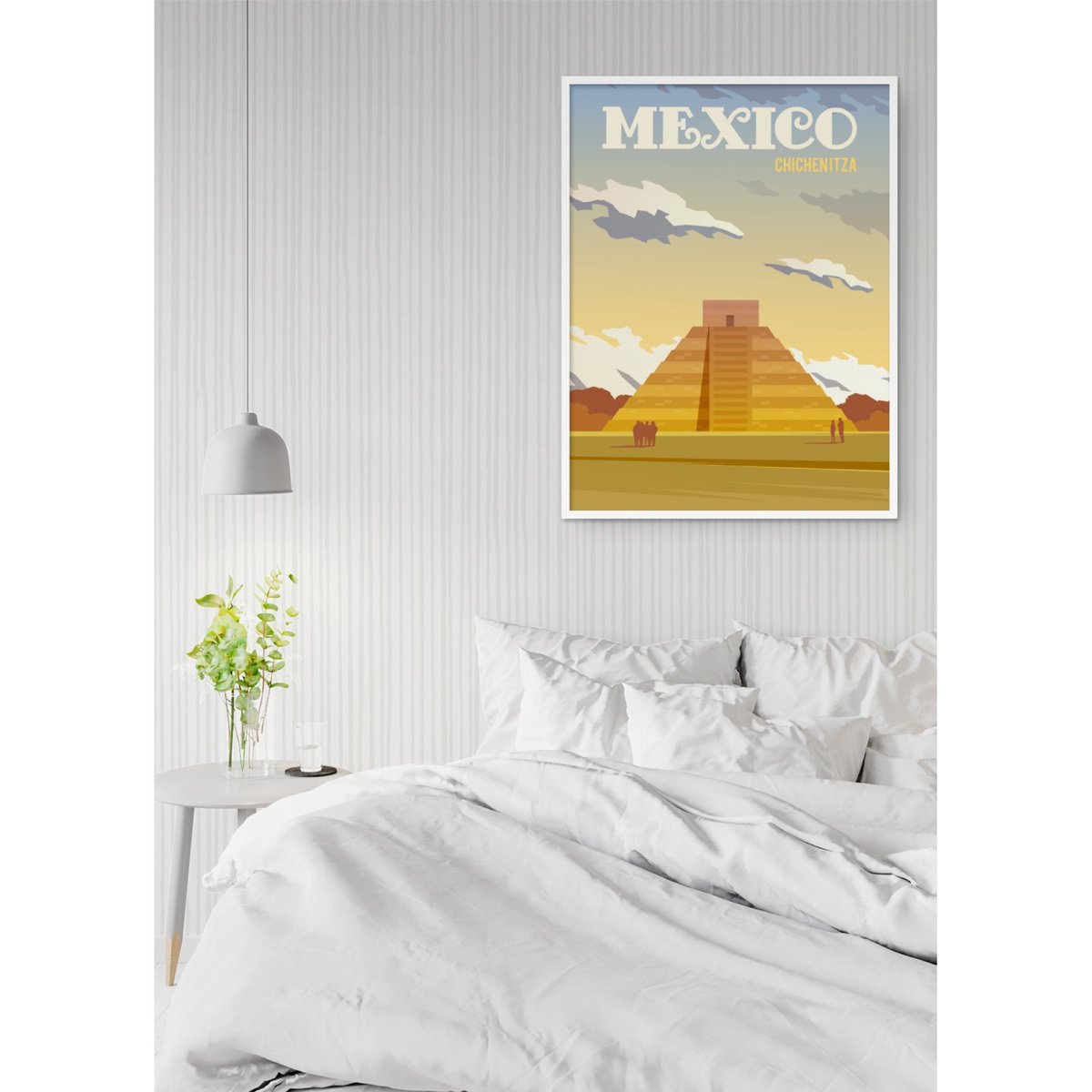 Affiche Mexico blanc, L'AFFICHERIE