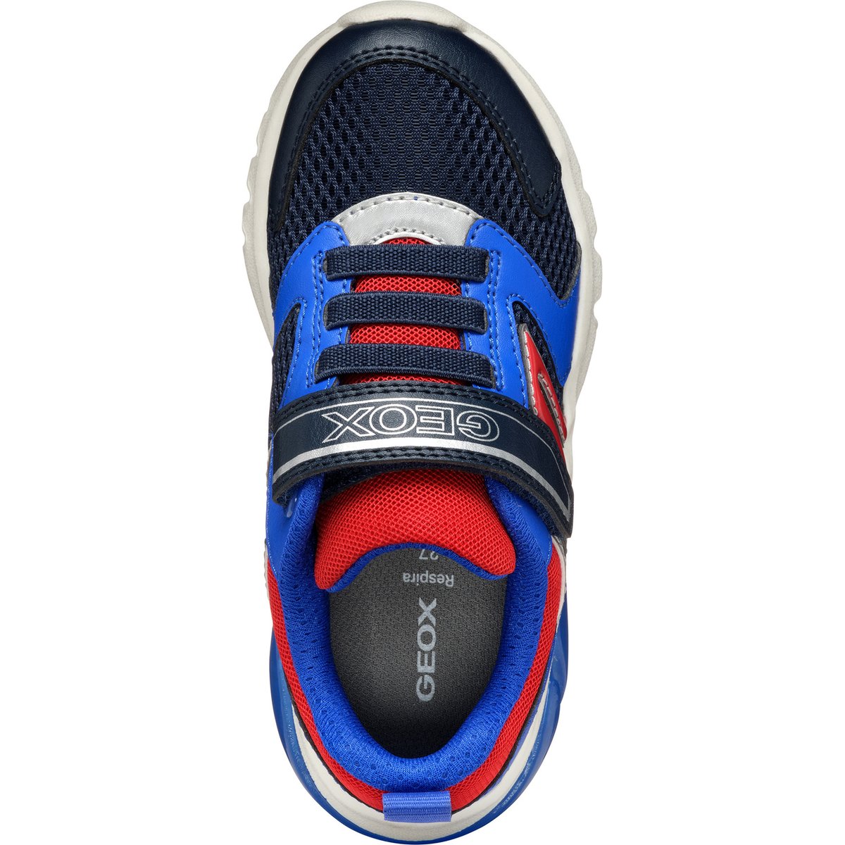 Baskets À Led  J CIBERDRON bleu marine/rouge foncé, GEOX
