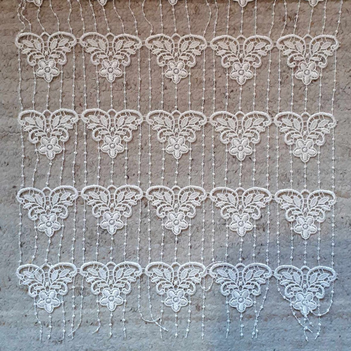 Modulable esprit floral - QABANE ecru, HOME MAISON
