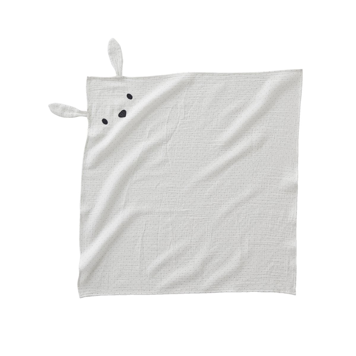 Lot de 3 langes JOUY STORY en gaze de coton bio* 2 écrus imprimés + 1 uni caramel, VERTBAUDET