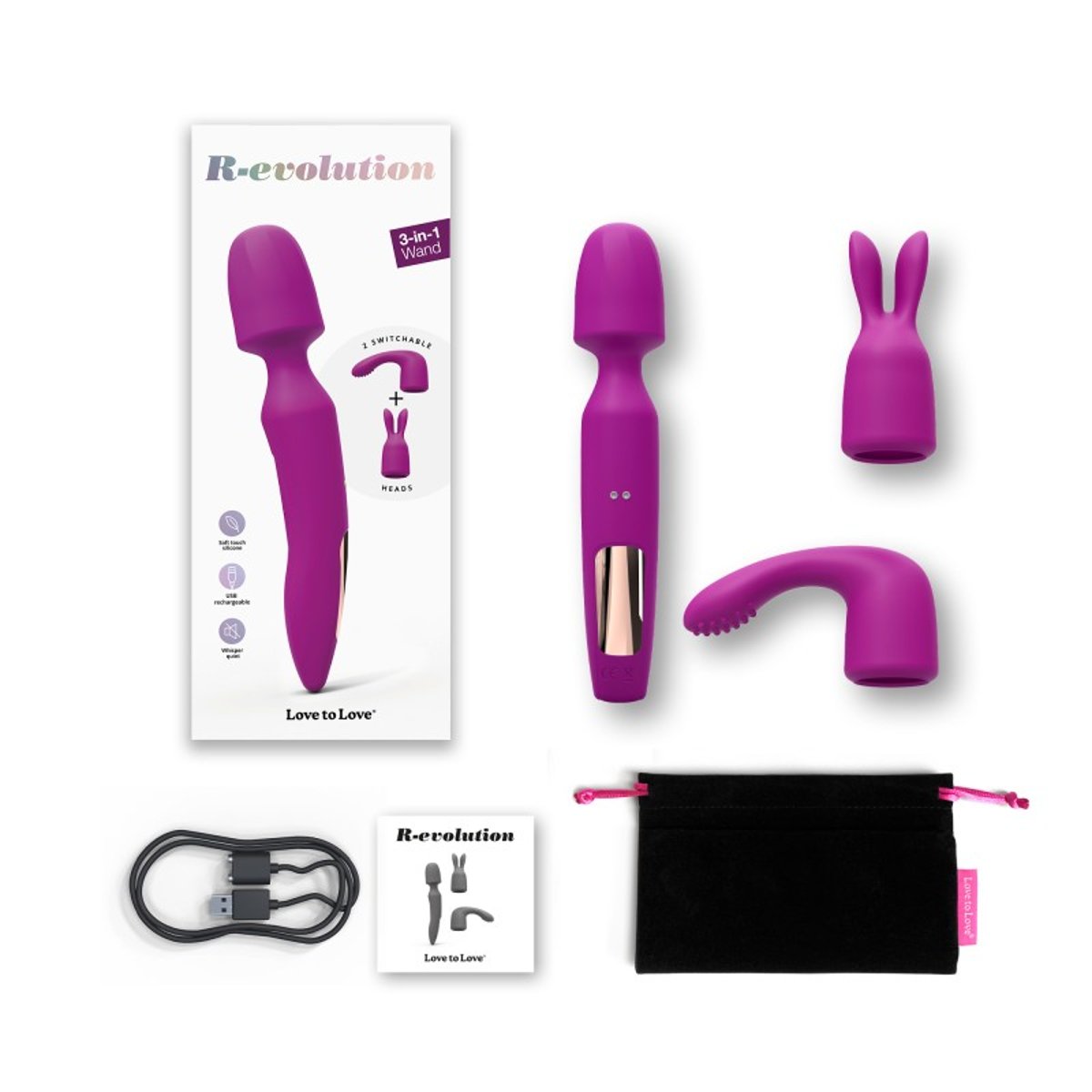 Stimulateur R-evolution rose, LOVE TO LOVE