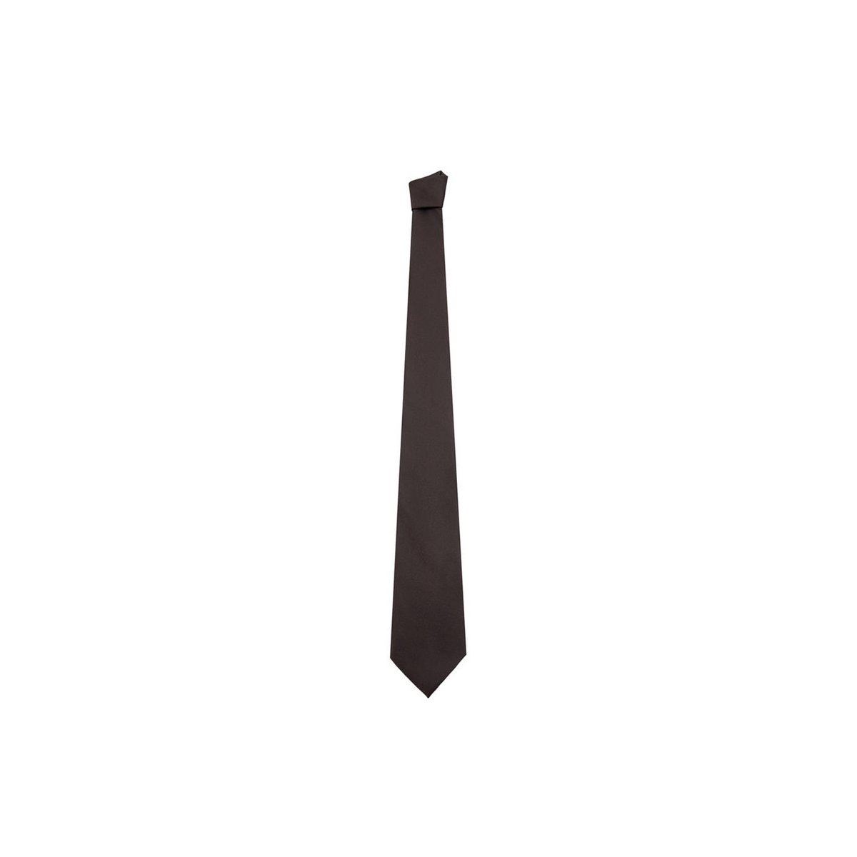 Cravate soie unie marron, MANGO MAN