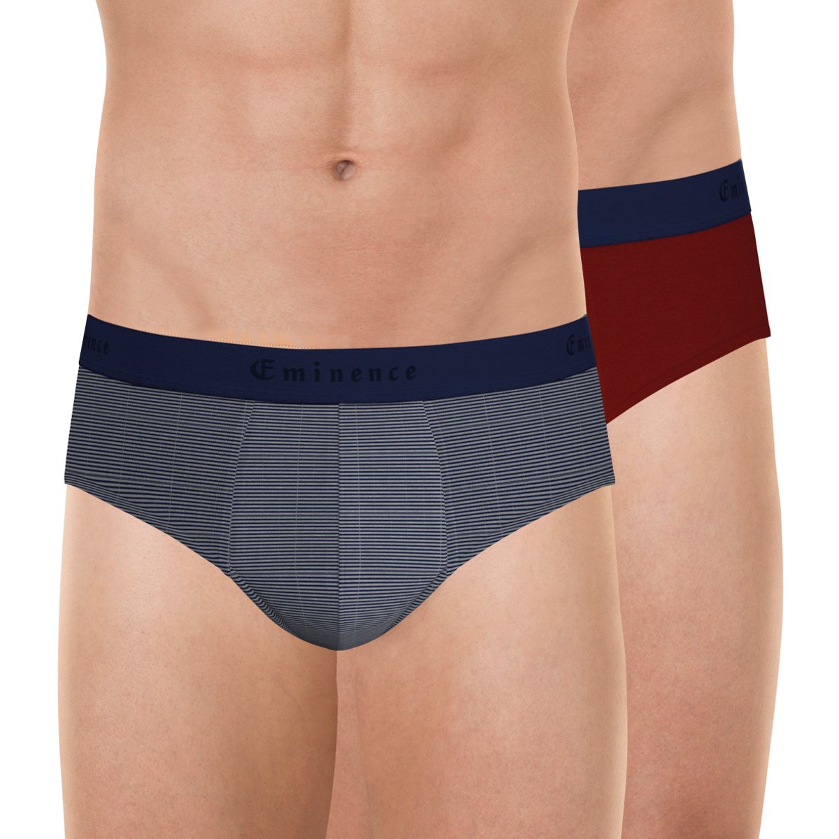 Lot de 2 slips bleu marine, EMINENCE