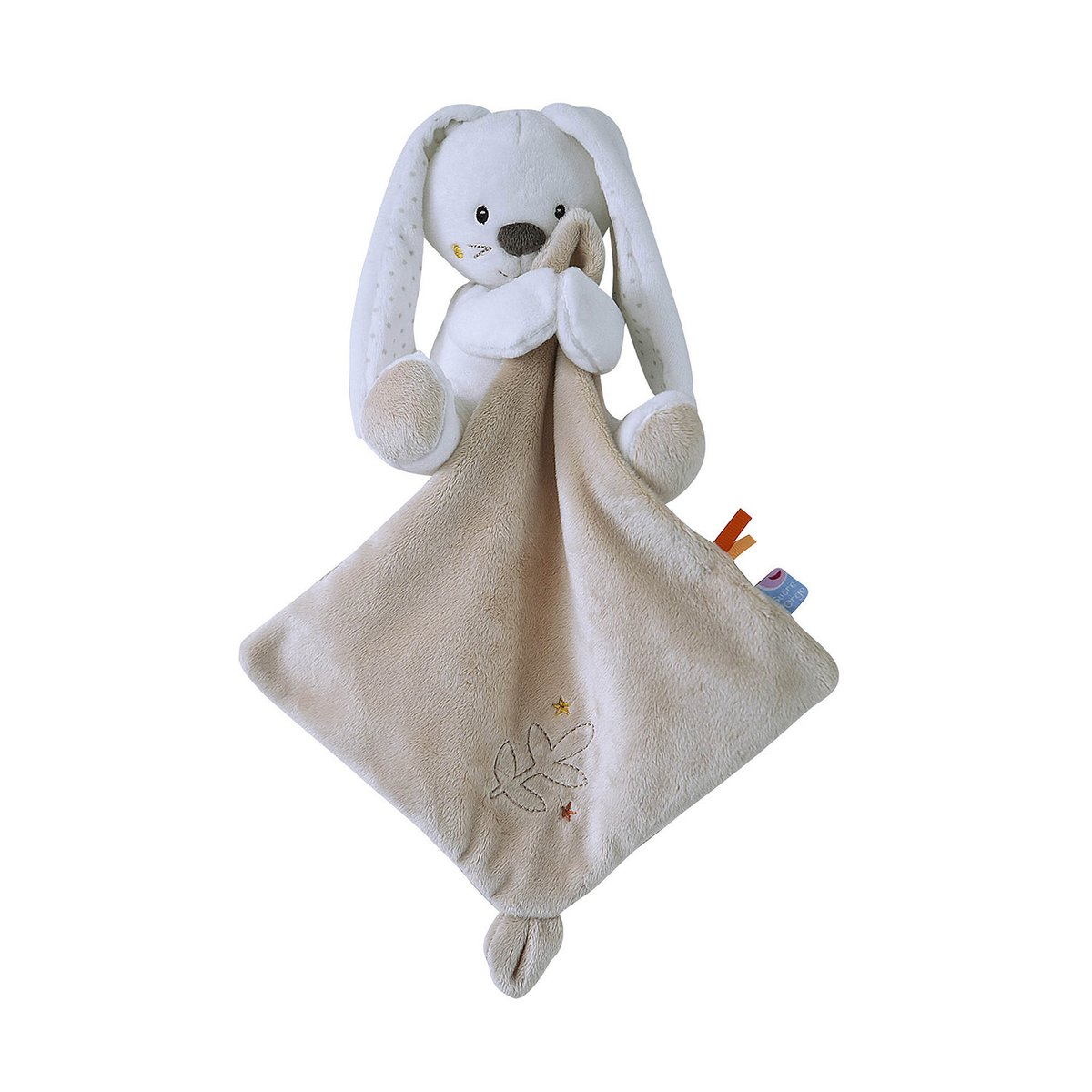 Doudou mouchoir xl lapin beige, SUCRE D'ORGE