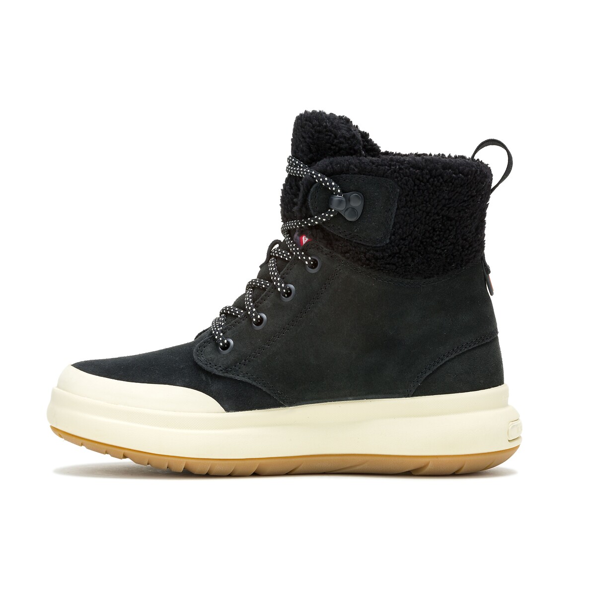Botines de invierno forrados Sugarloaf Mid Lace Cozy Waterproof negro, MERRELL