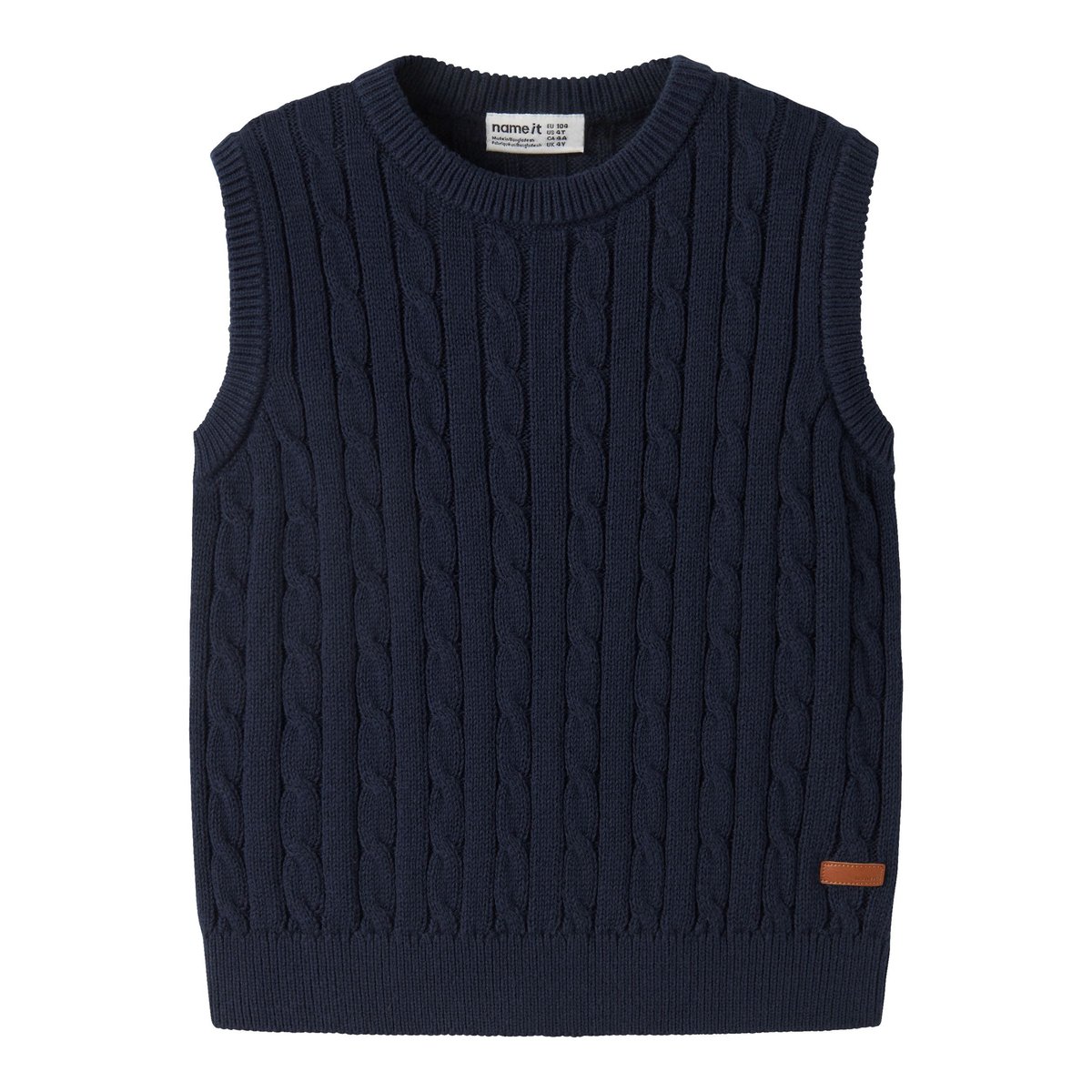 Gilet Tricoté bleu - navy blazer1, NAME IT