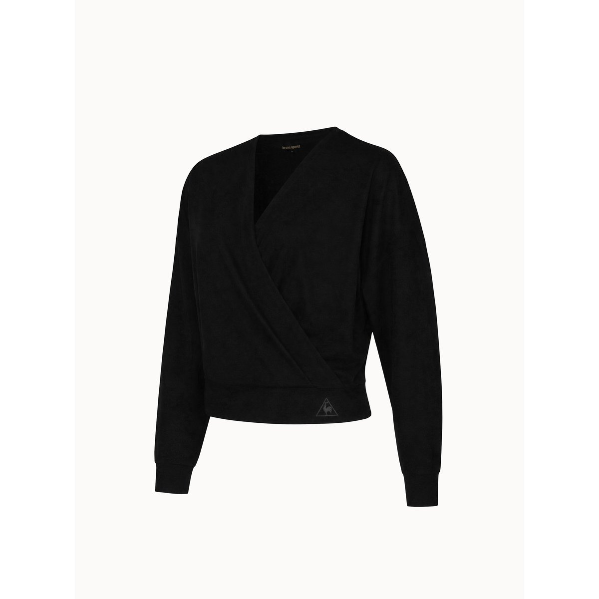 Haut cache cœur à manches longues léger black, LE COQ SPORTIF