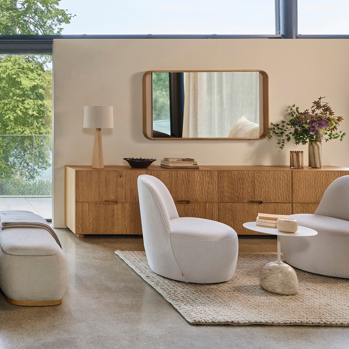 Kommode mit 4 Schubladen, Eiche und Eichenfurnier, Otoka natureicheholz, AM.PM