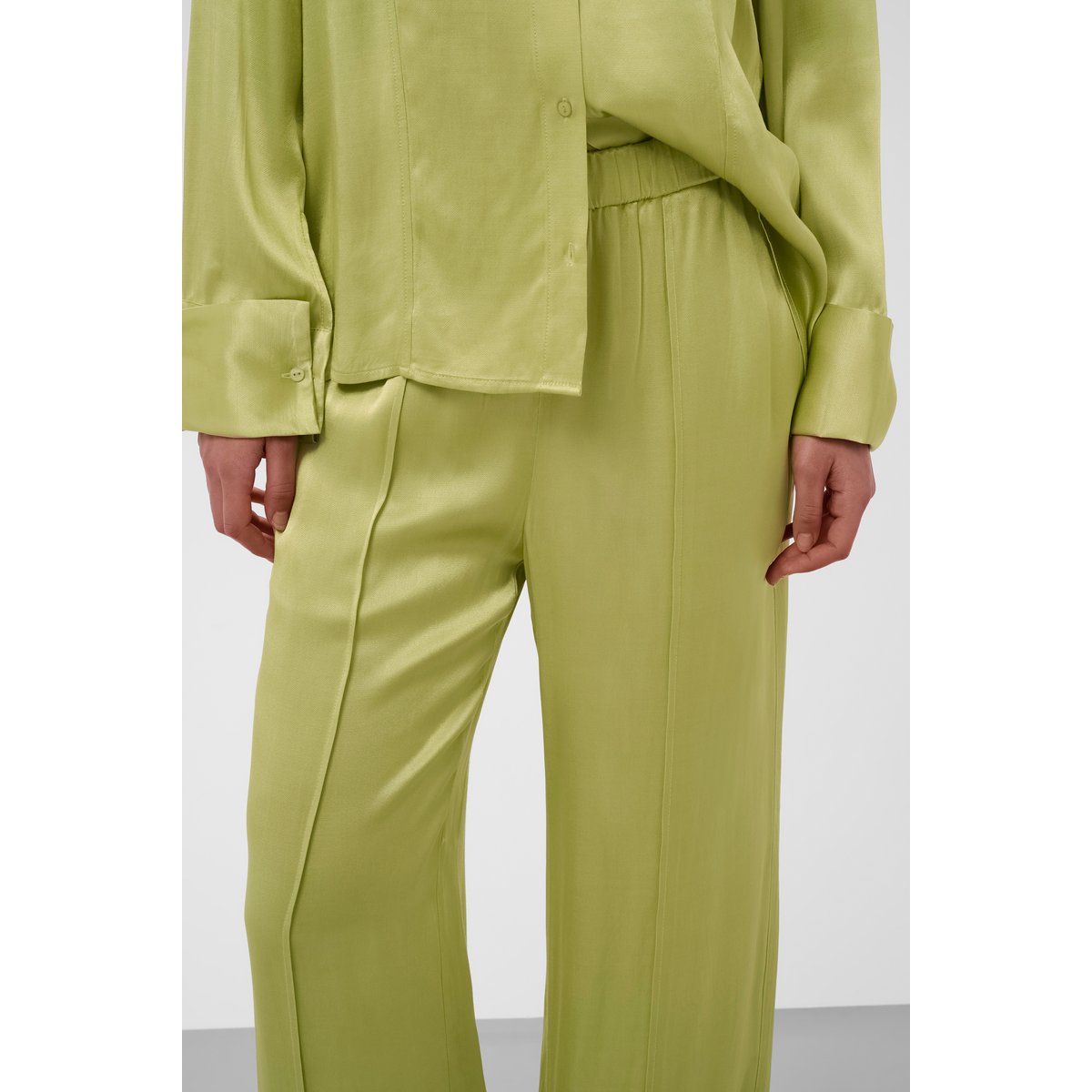 Chemise à manches longues vert weeping willow, SOAKED IN LUXURY