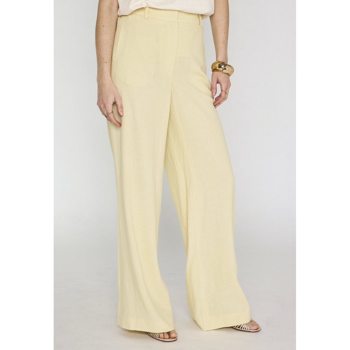 Pantalon large TAMINA paille, Maison 123