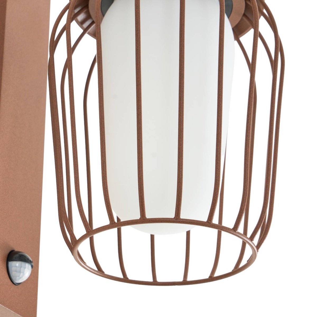 Applique extérieure en aluminium moderne rouille, blanc, LUCANDE