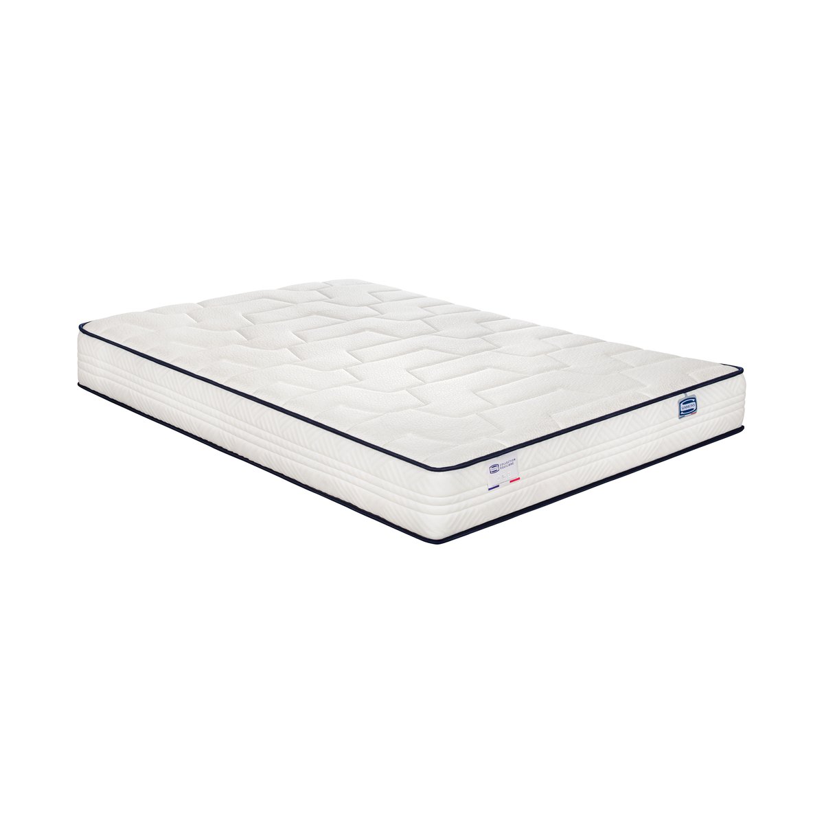 Matelas L'INTEMPOREL 140x190, ressorts ensachés, extra ferme, H24 blanc, SIMMONS