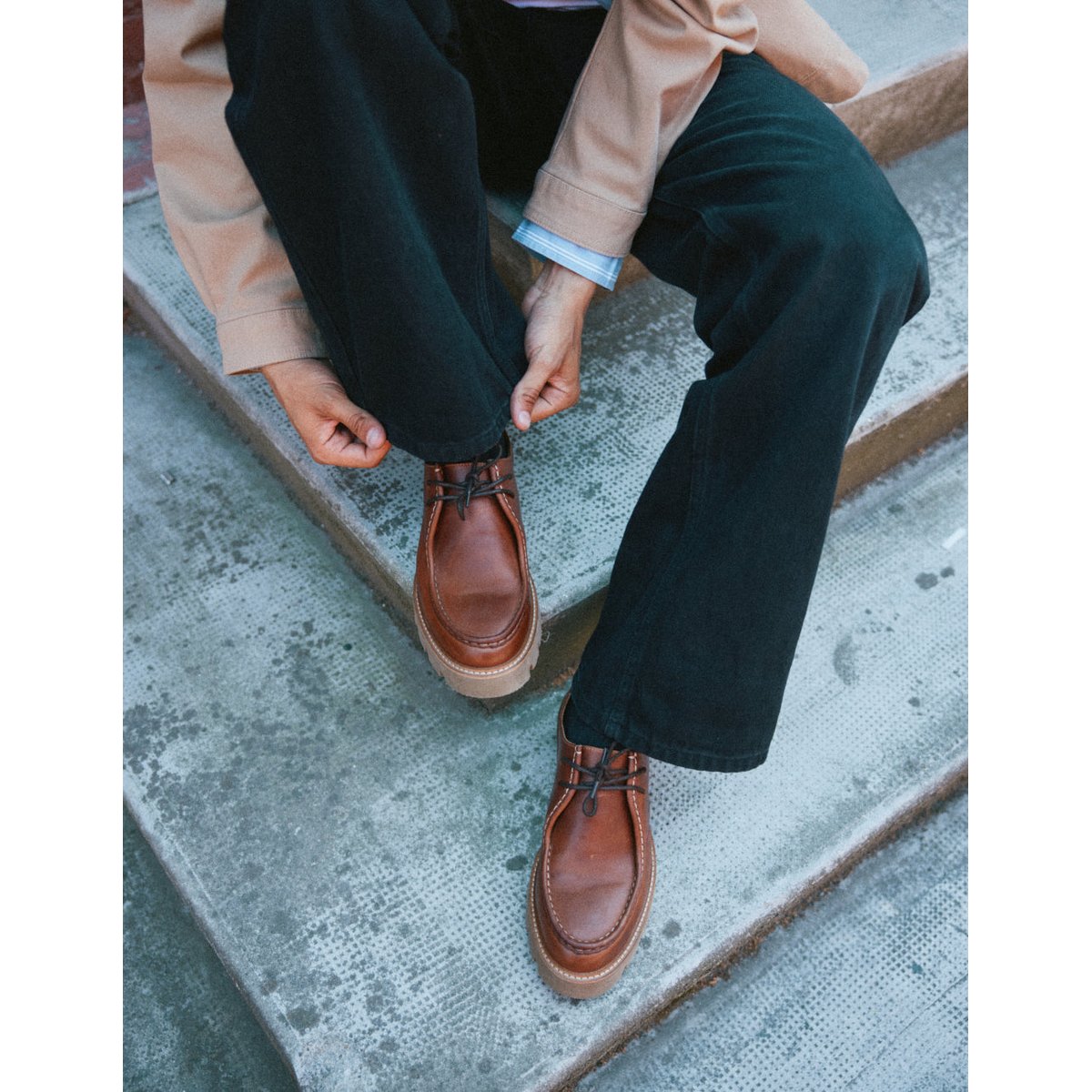 Derbies GONTRAN cuir cognac, ODAJE