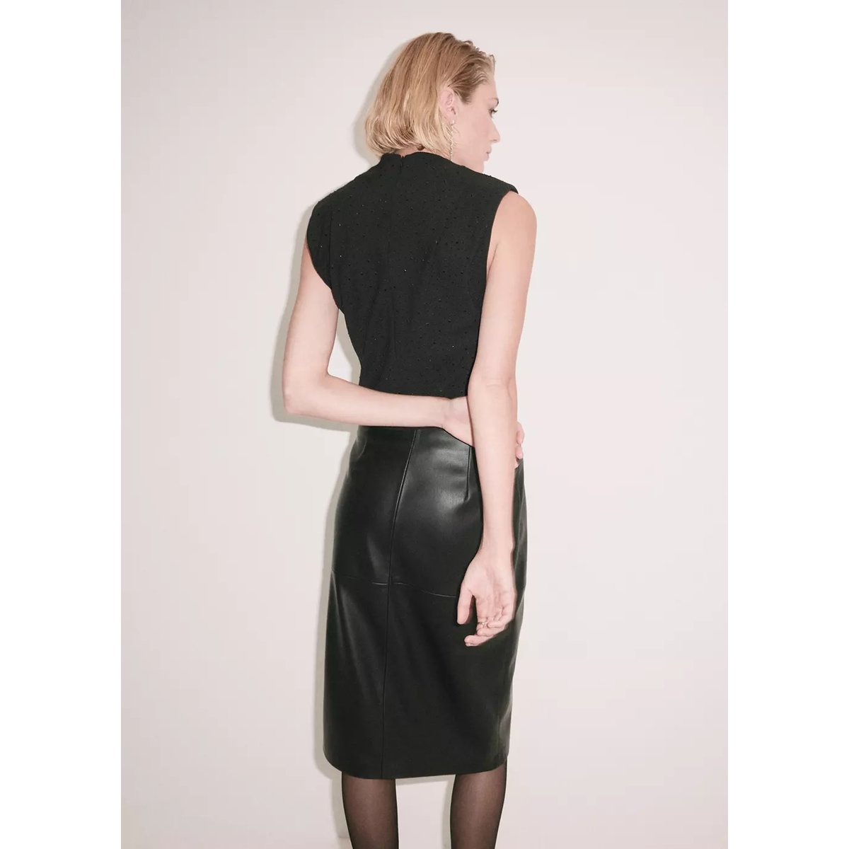 BLOUSE ROCKS noir, MANGO
