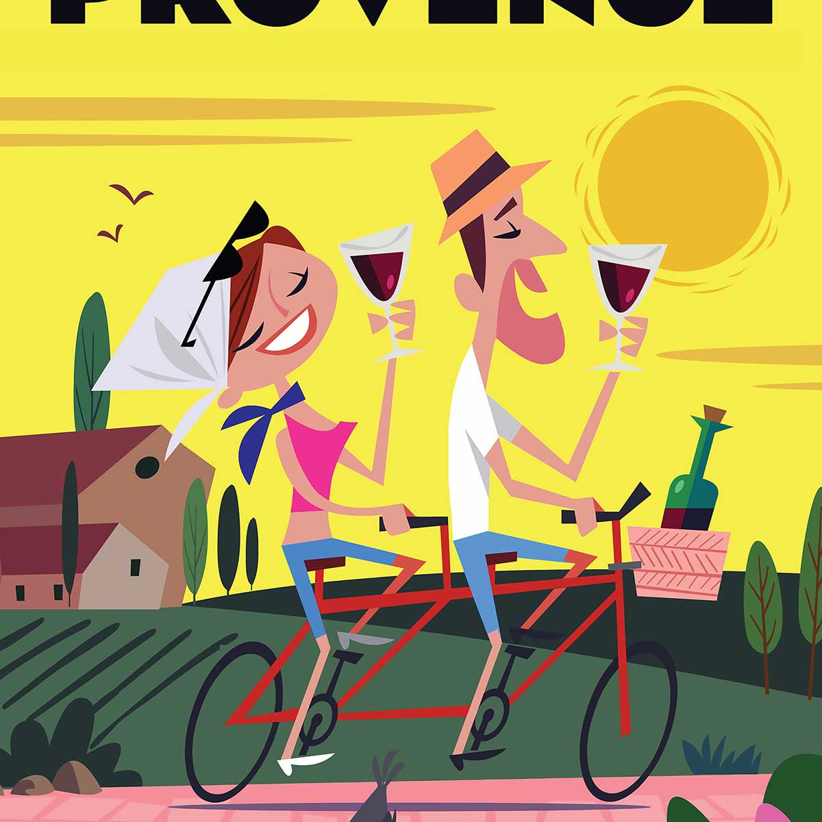 Tableau vive la provence tableau alu dibond, HEXOA