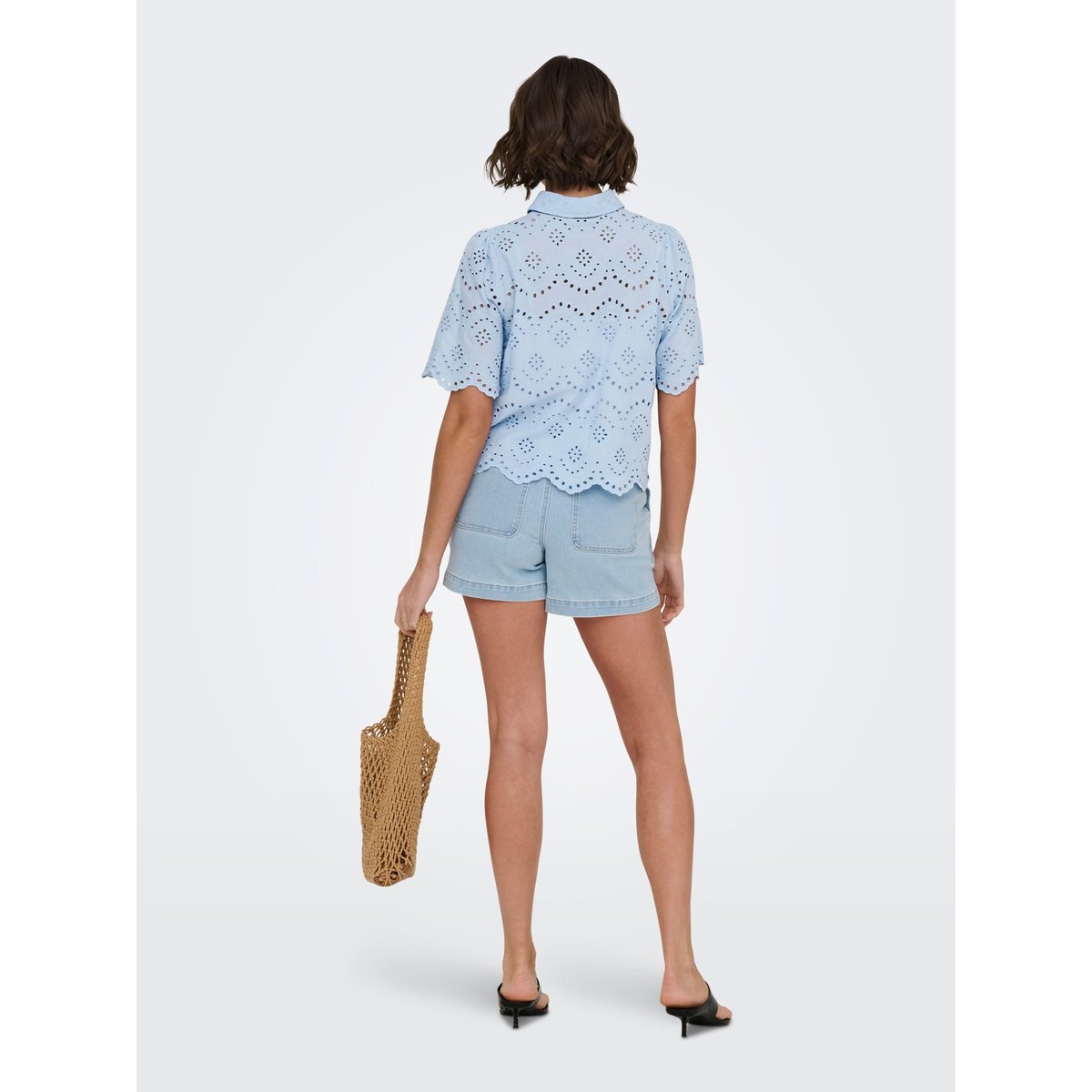 Short En Denim light blue denim 1, ONLY
