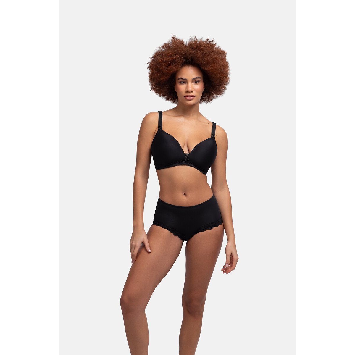 Reggiseno da allattamento senza ferretto May nero , DORINA