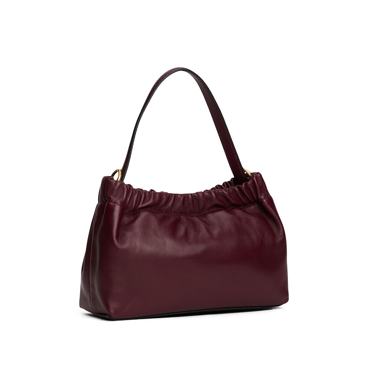 Sac à main en cuir, MINI CROSSOVER bordeaux, TOMMY HILFIGER