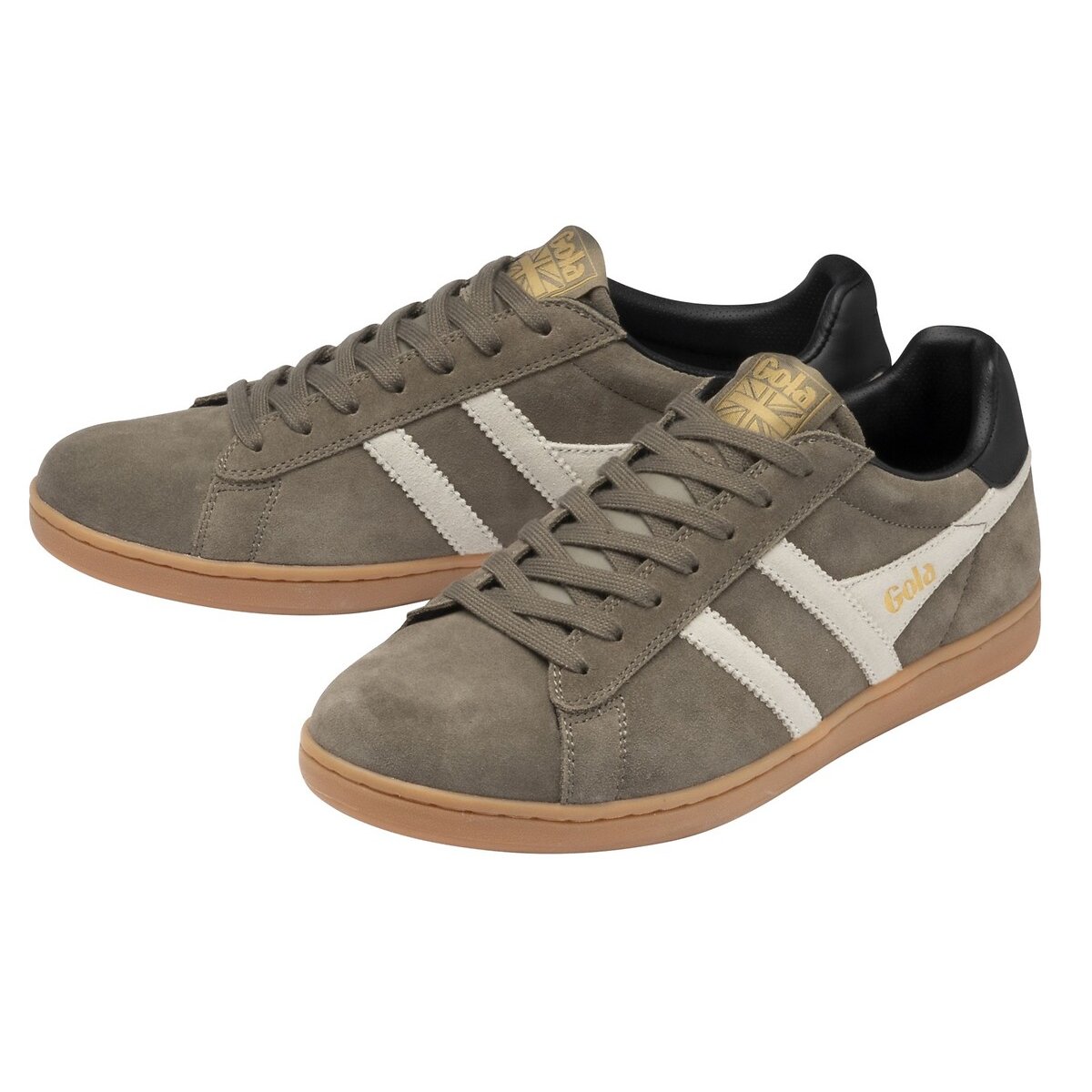 Baskets en cuir marron, GOLA