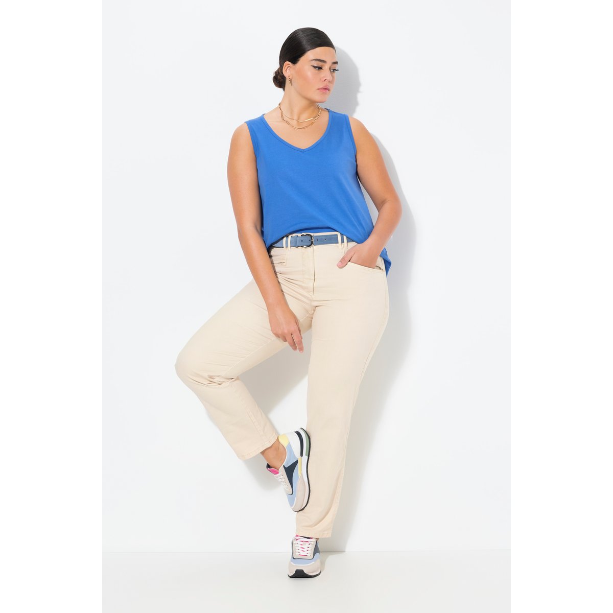 Pantalon stretch Mony beige, ULLA POPKEN