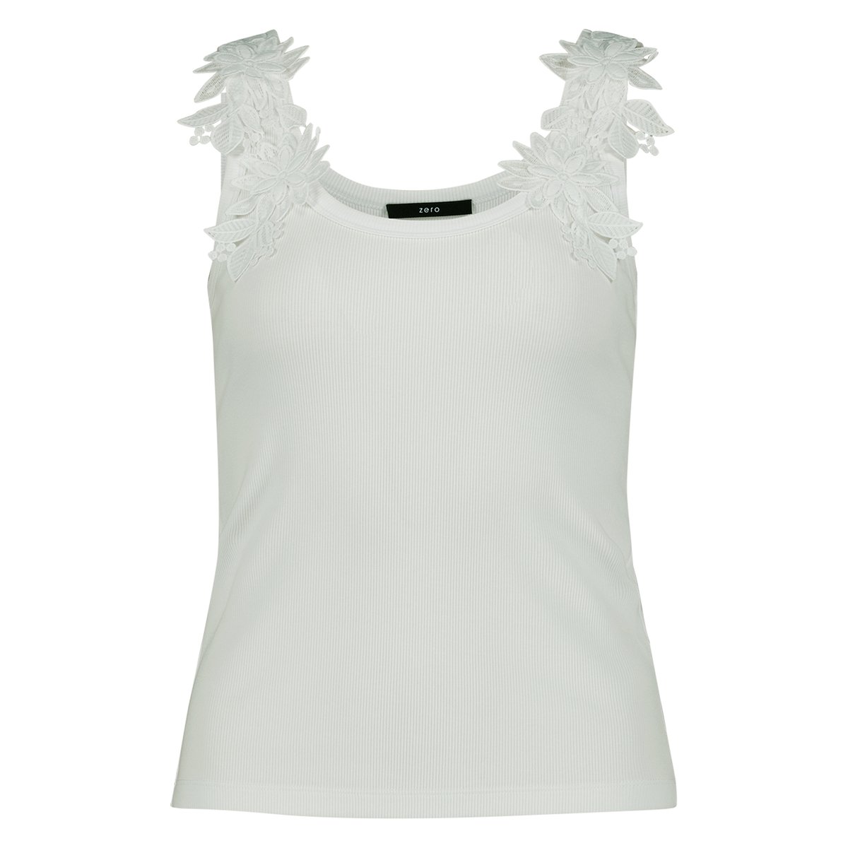Haut basique à encolure ronde brilliant white, ZERO