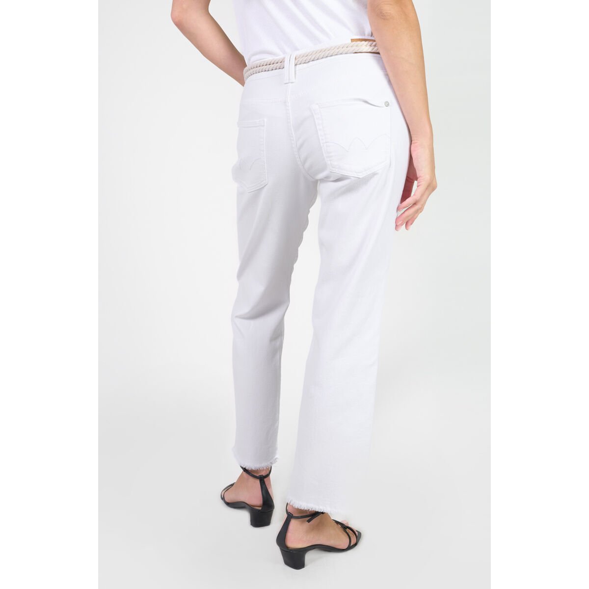 Jeans droite PRISKA, 7/8ème white, LE TEMPS DES CERISES