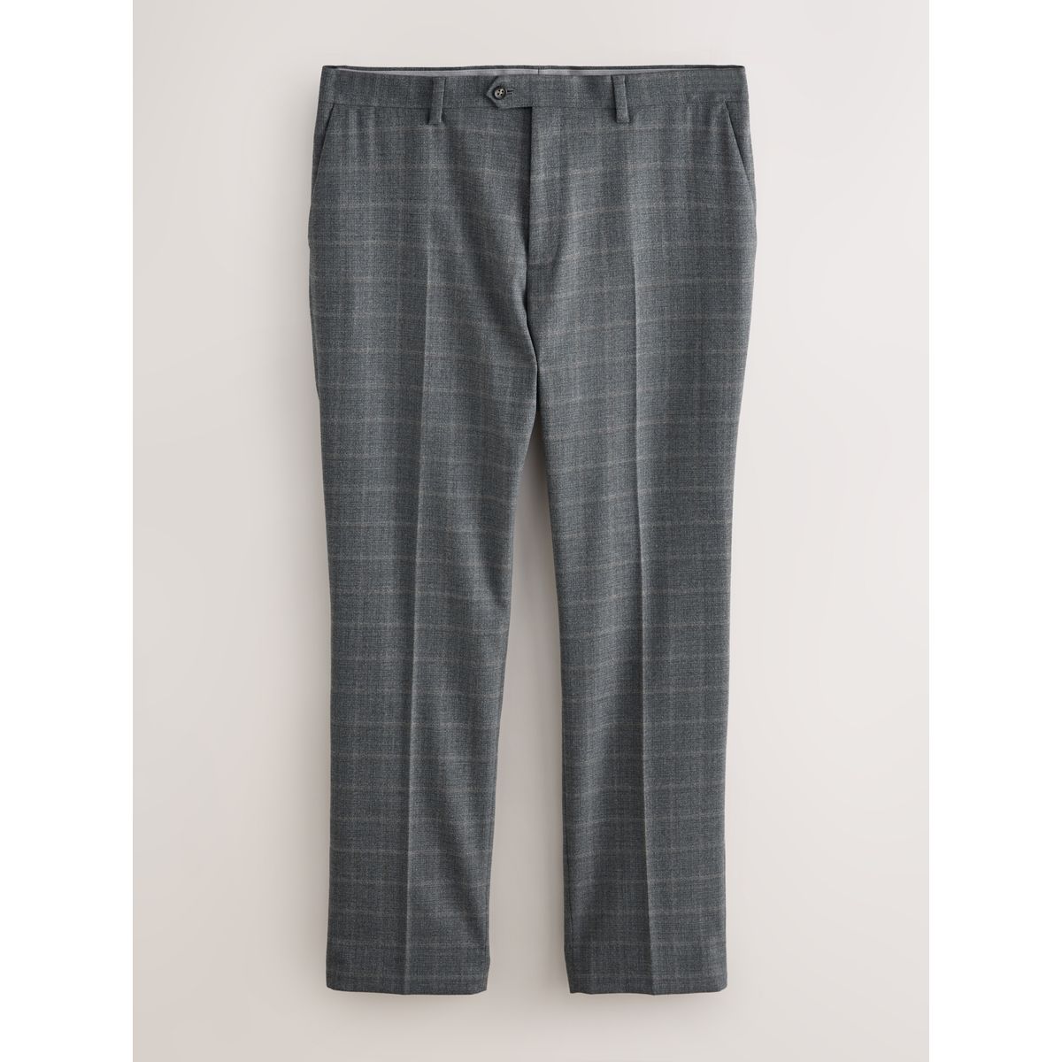 Pantalon de costume en flanelle à carreaux gris, NEXT