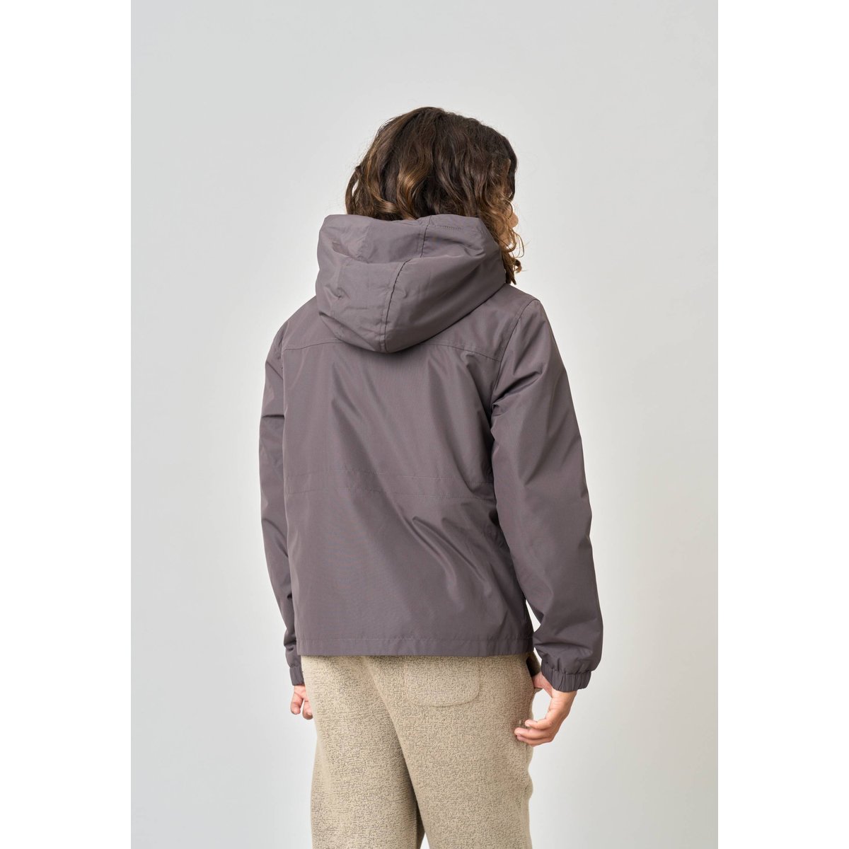 Blouson regular garçon doublé en sherpa VINCOURT espresso, DEELUXE