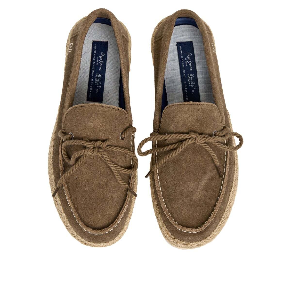 Mocassins En Daim vert armée délavé, PEPE JEANS