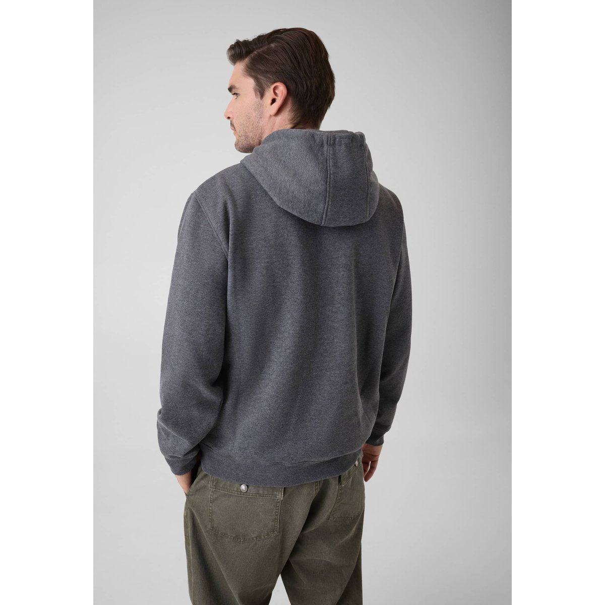 Sweat À Capuche Teddy gris, GUESS