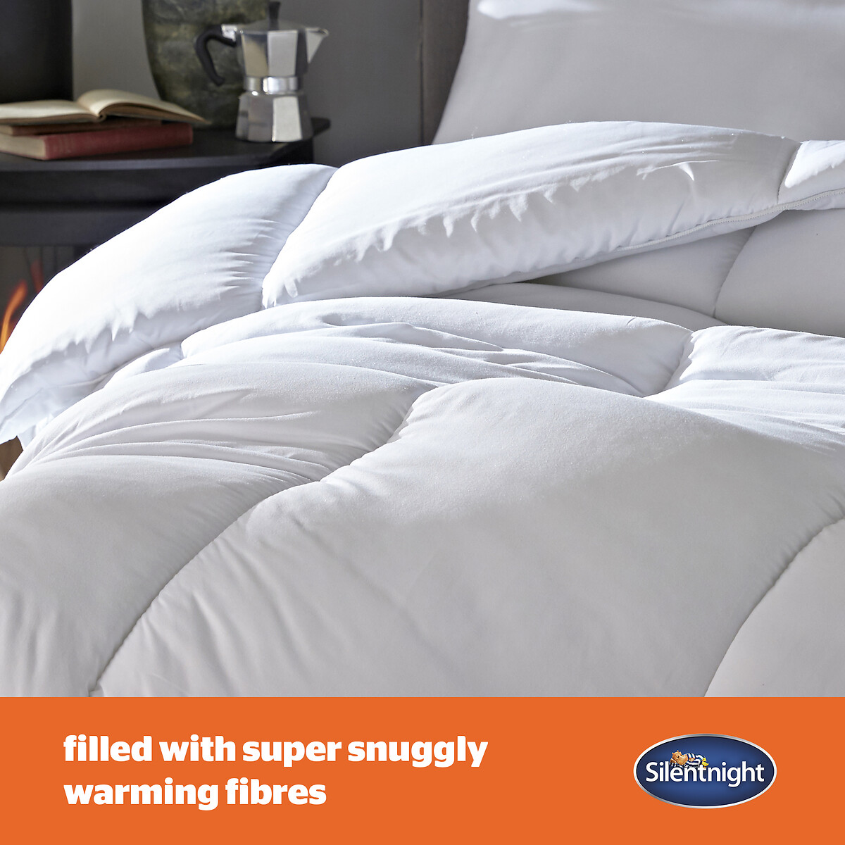 Warm and Cosy 13.5 Tog Duvet white, SILENTNIGHT