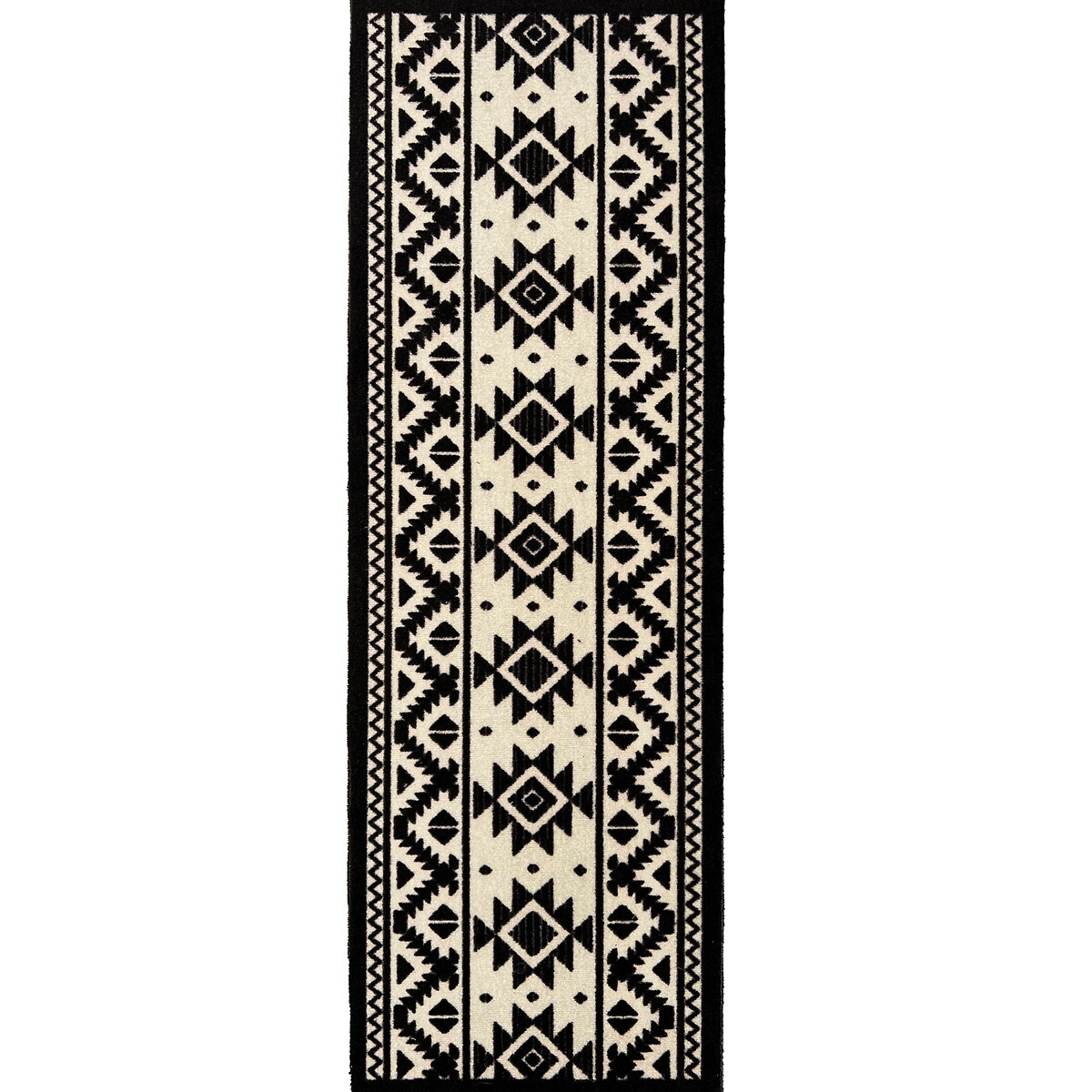Tribal Pattern Indoor Doormat Runner black/white, MY MAT