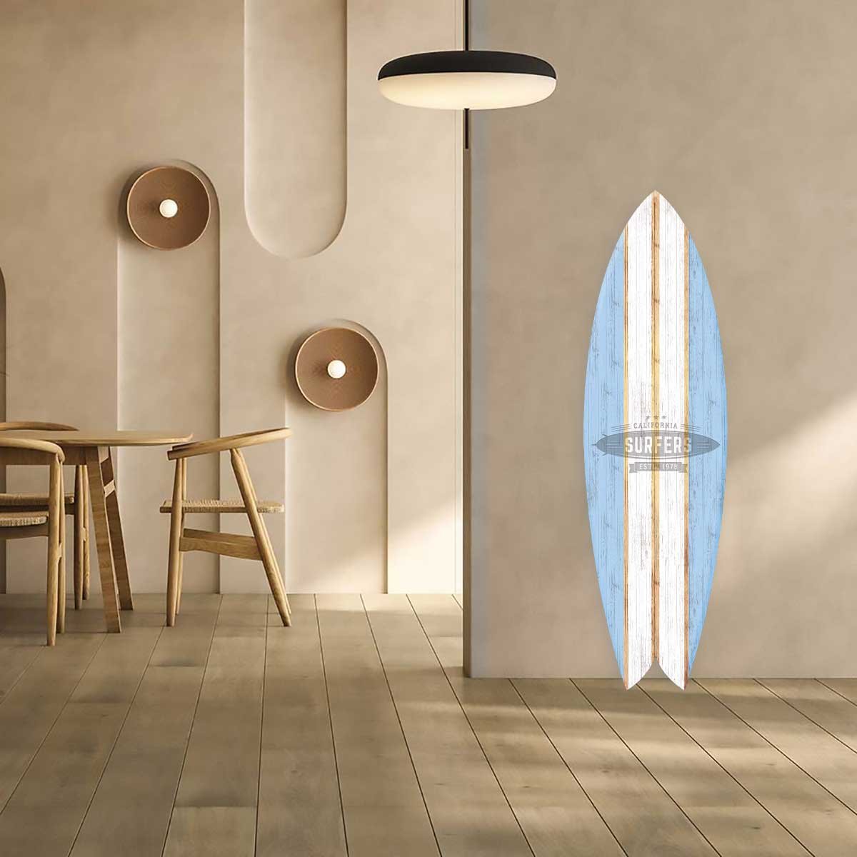 Planche Déco Surf California Surfers 1978 tableau alu dibond, HEXOA