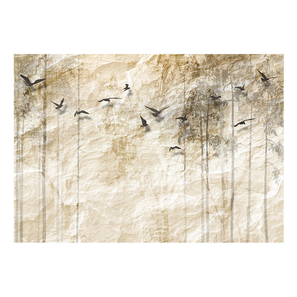 Papier peint intissé panoramique Animaux Paper World noir, EDEN