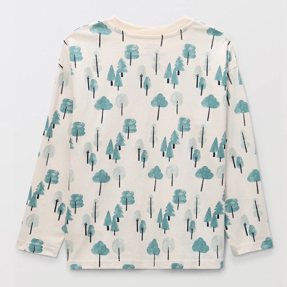 T-Shirt manches longues avec imprimé texturé montagnes en coton BIO, certifié OEKO-TEX naturel, MONOPRIX