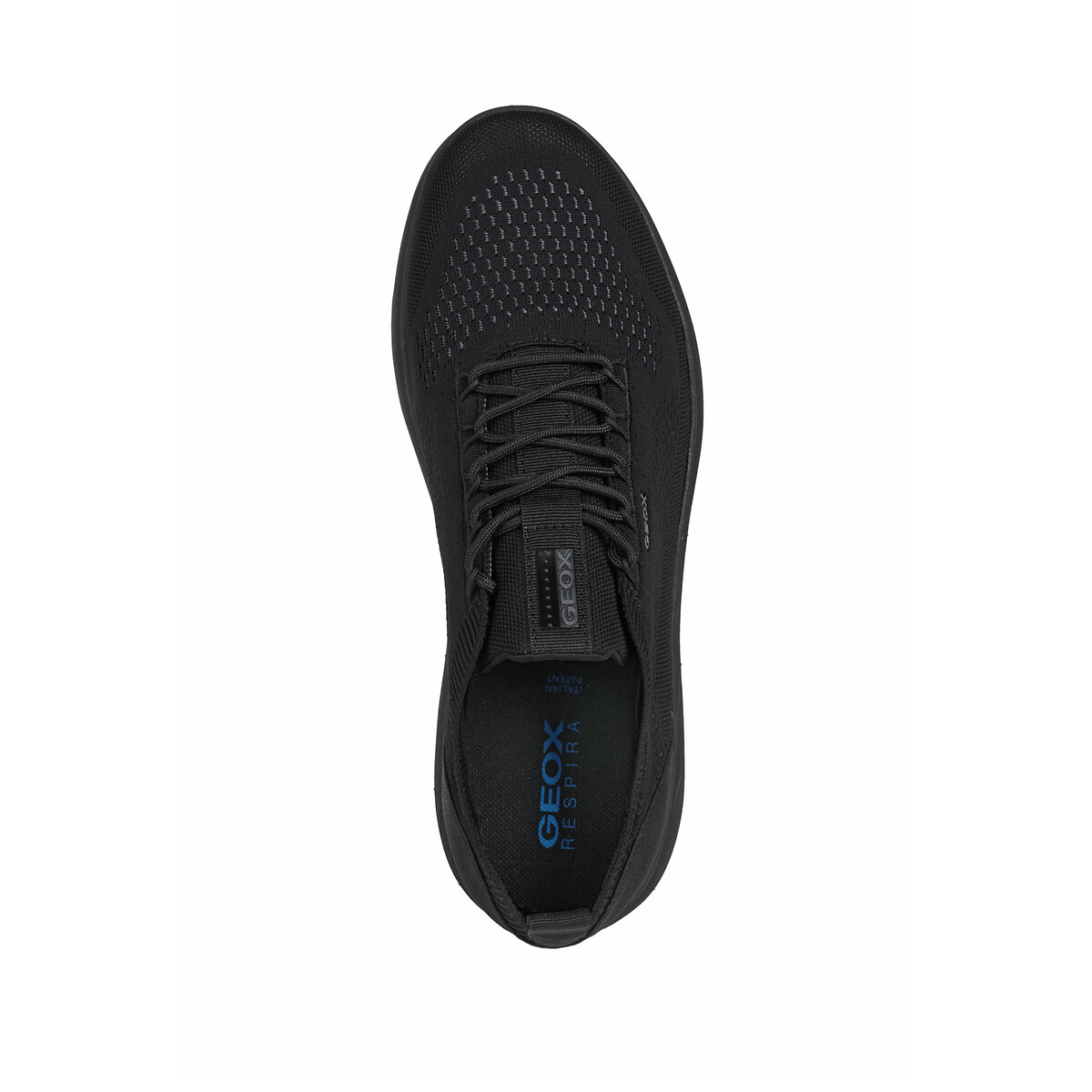 Baskets respirantes en mesh Spherica noir uni, GEOX