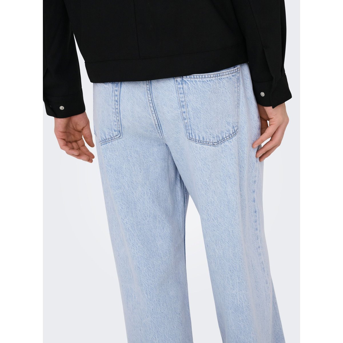 Jean À Jambe Large light blue denim, ONLY & SONS
