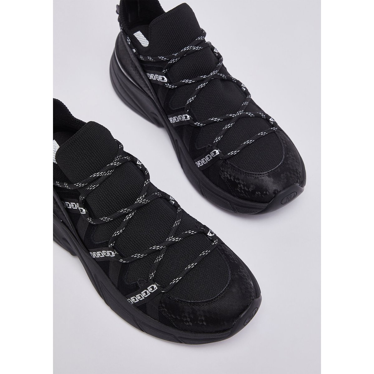 Sock-sneakers à imprimé python noir, LIU JO