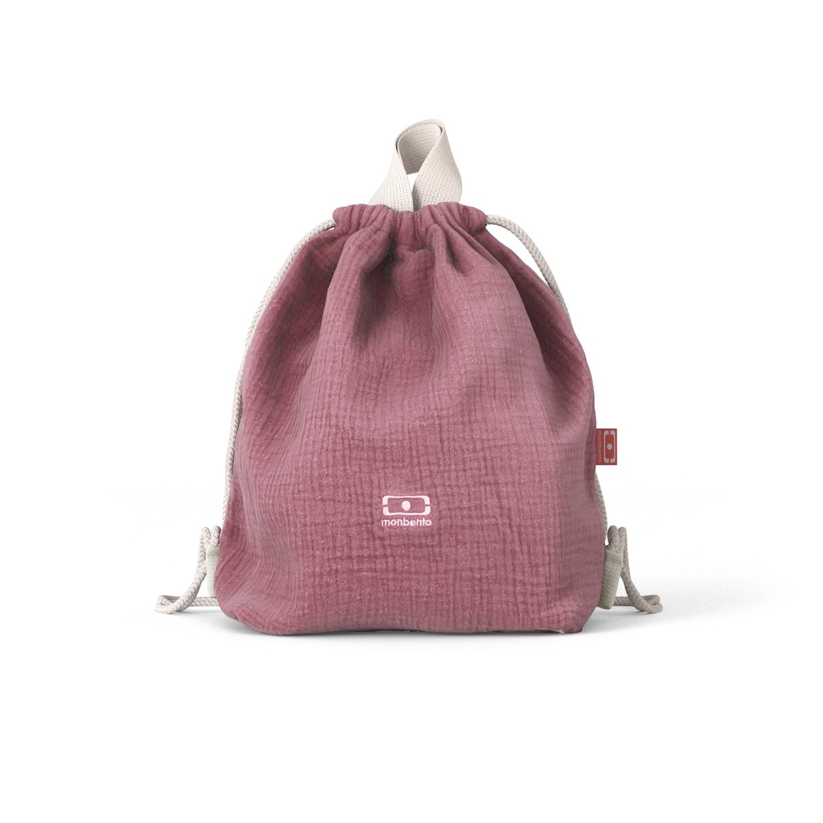 Set lunch box enfant 800ml Rose + Bouteille 330 ml + Sac à dos + Couverts rose blush, MONBENTO