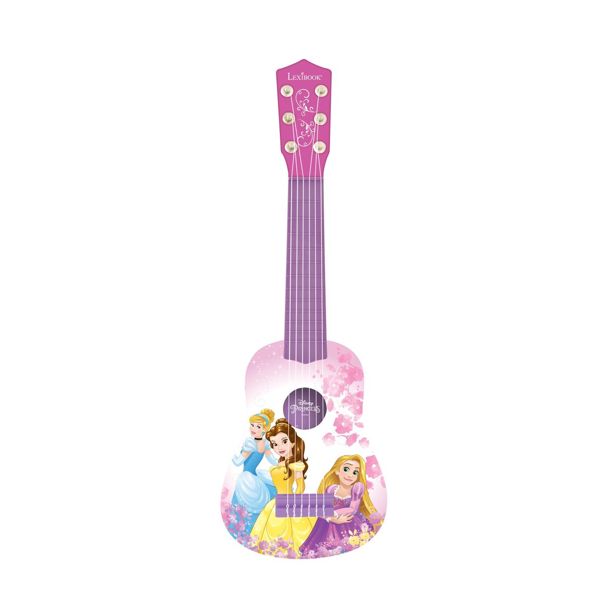 Ma Première Guitare Disney Princesses rose, LEXIBOOK