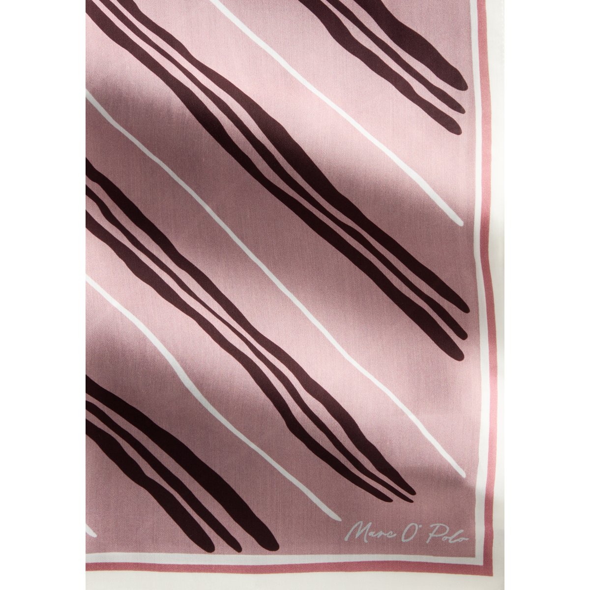 Foulard en satin avec un imprimé décontracté rose, MARC O'POLO