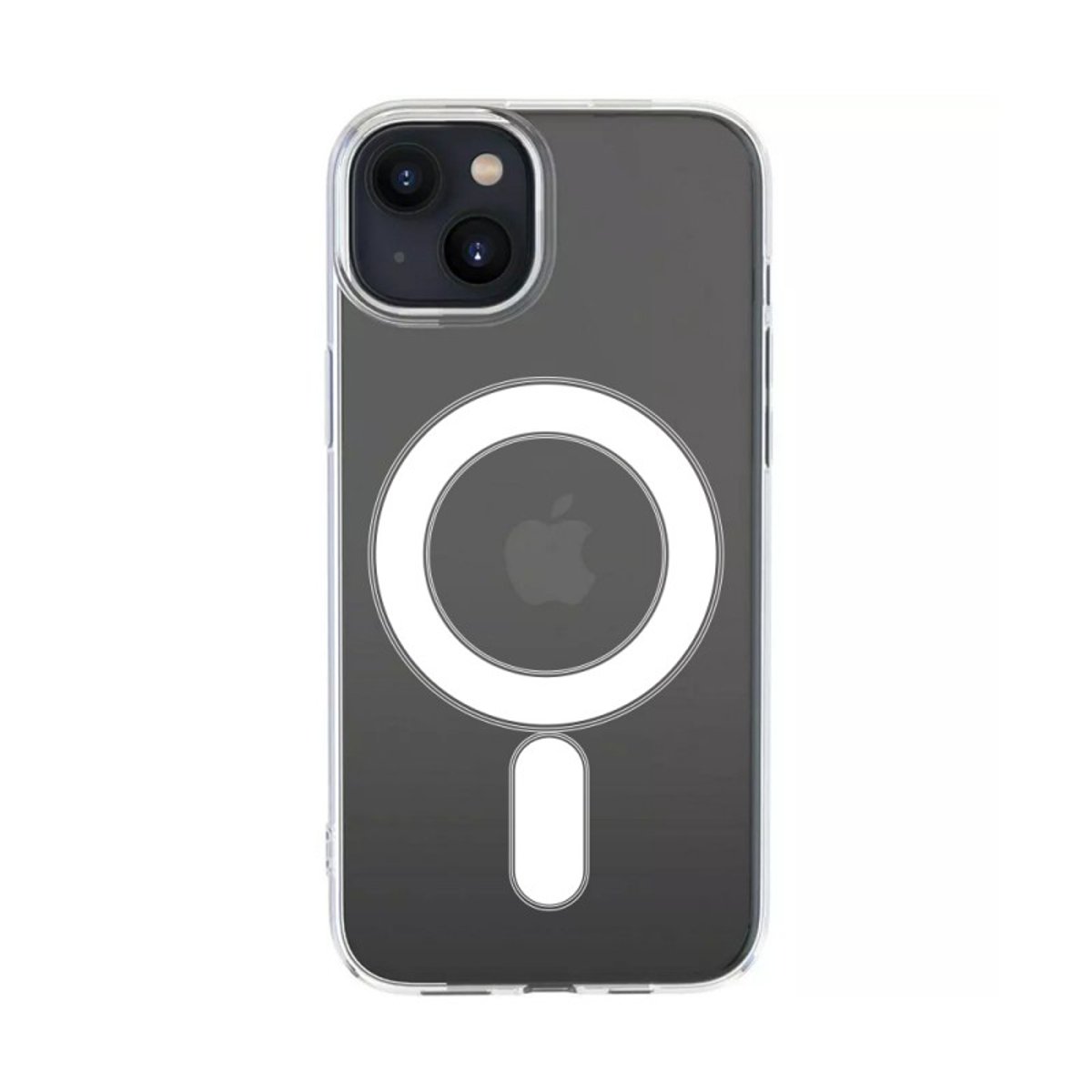 Coque Anti-choc compatible Magsafe pour iPhone 15 Transparente + 2 vitres transparent, EVETANE